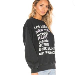 Anine Bing sweatshirt- charcoal